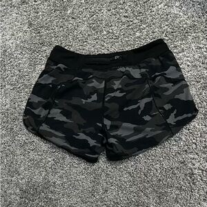 Athleta G!RL camo shorts.